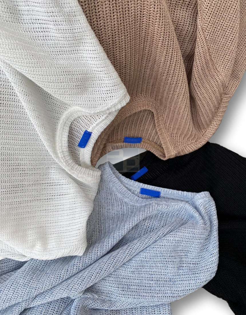 Mesh Round Summer Knit (4color)