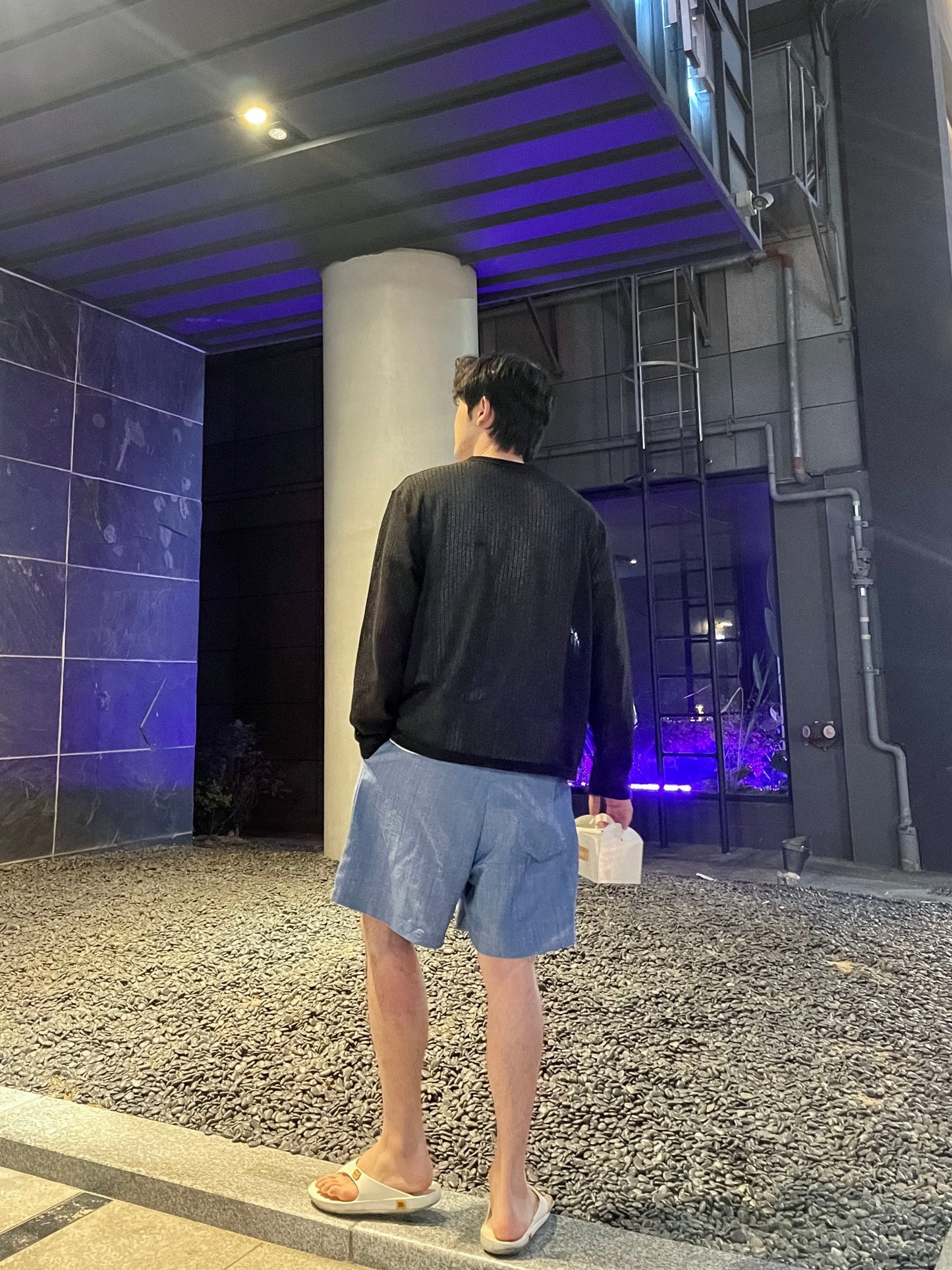 String Linen Denim Shorts (2color)