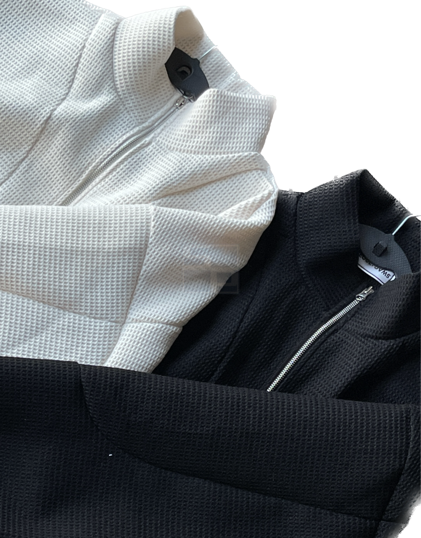Balloon Woolen Jacket White ivory