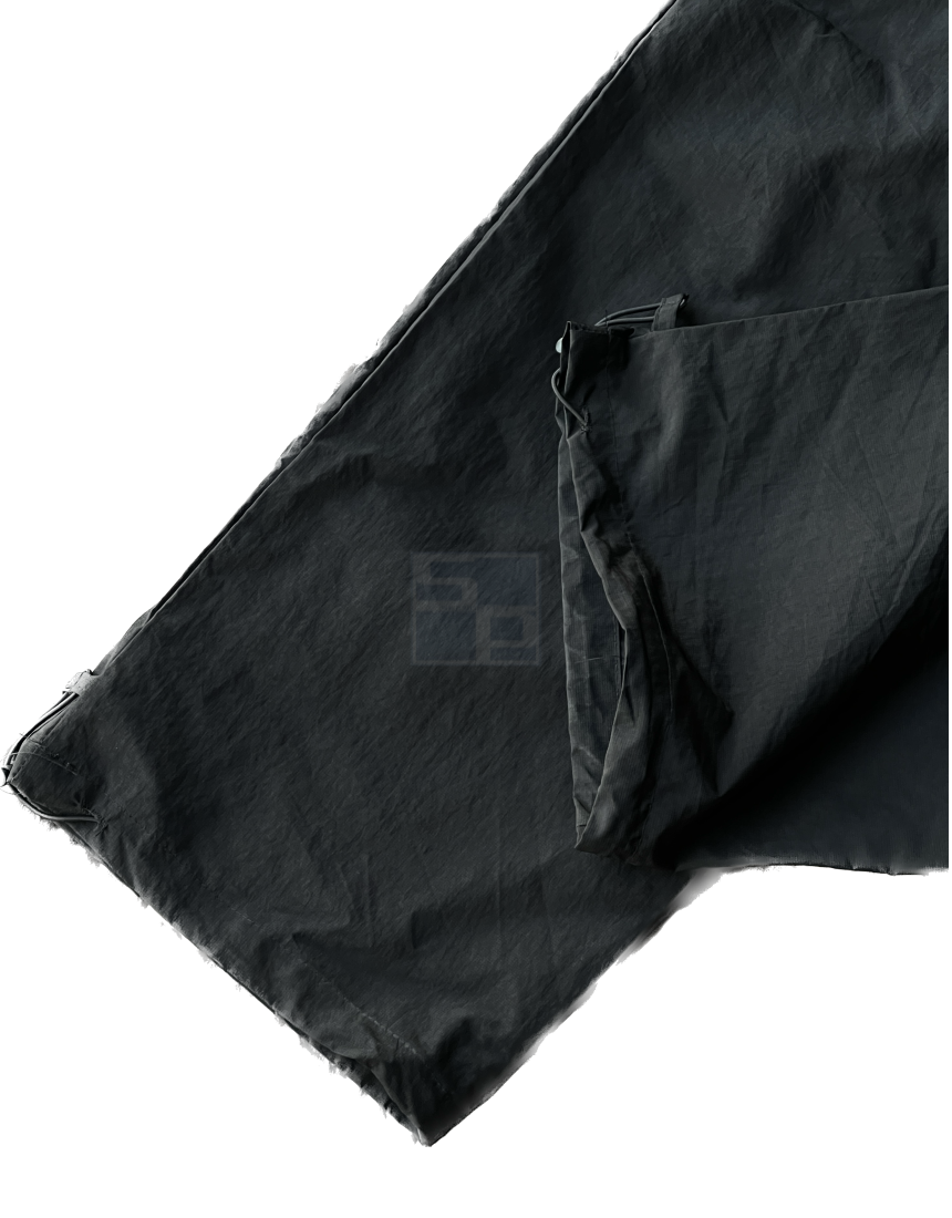 Wide Cargo Jogger Pants Black