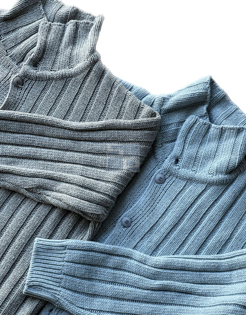 ripped wool cardigann jacket shawnping
