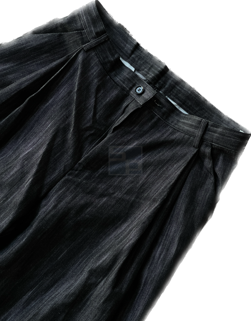 Nonfaded Denim Wide Pants Black
