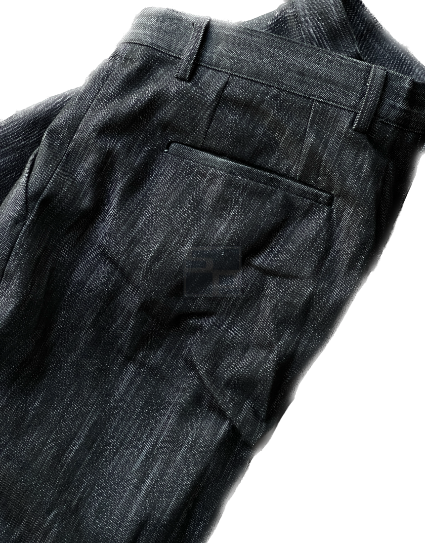 Nonfaded Denim Wide Pants Black
