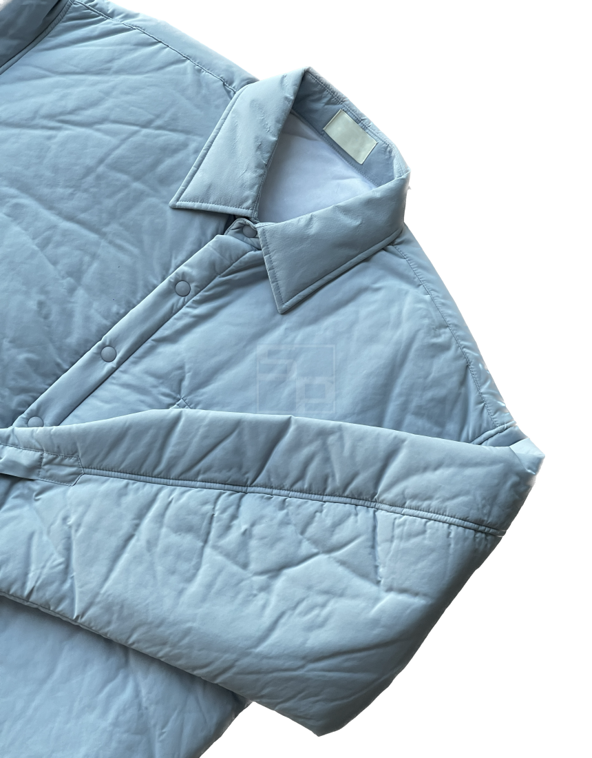 Overfit Lightweight Padding Shirt Skyblue