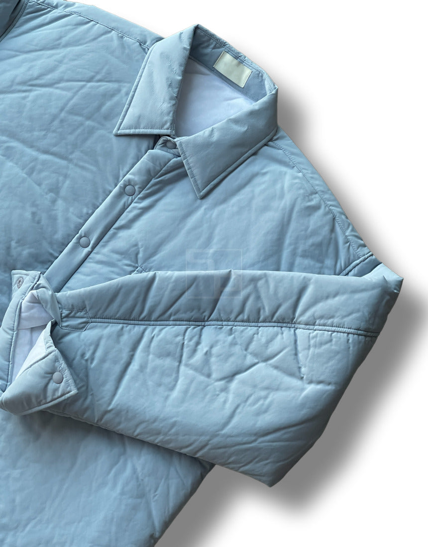 Overfit Lightweight Padding Shirt Skyblue