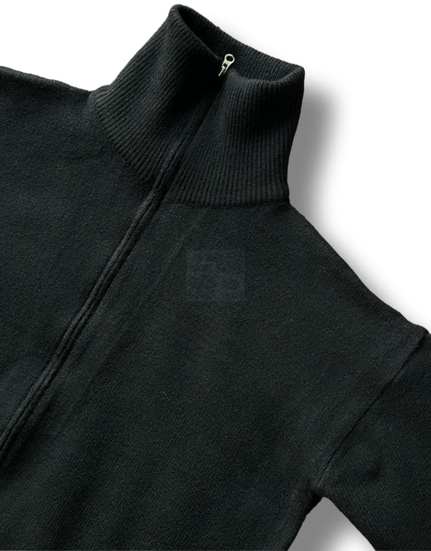 Turtleneck Knit 2way Zipup Skyblue