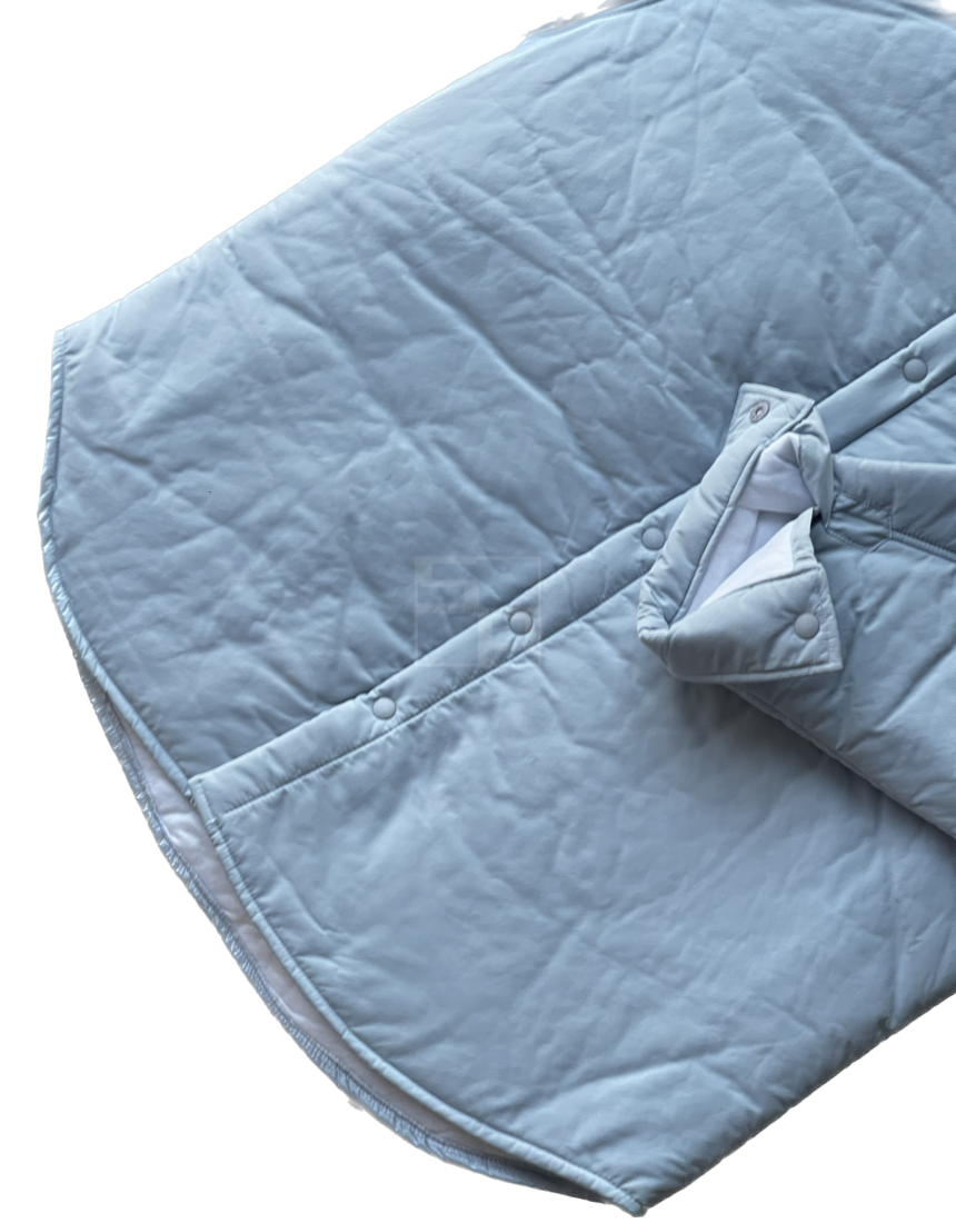 Overfit Lightweight Padding Shirt Skyblue