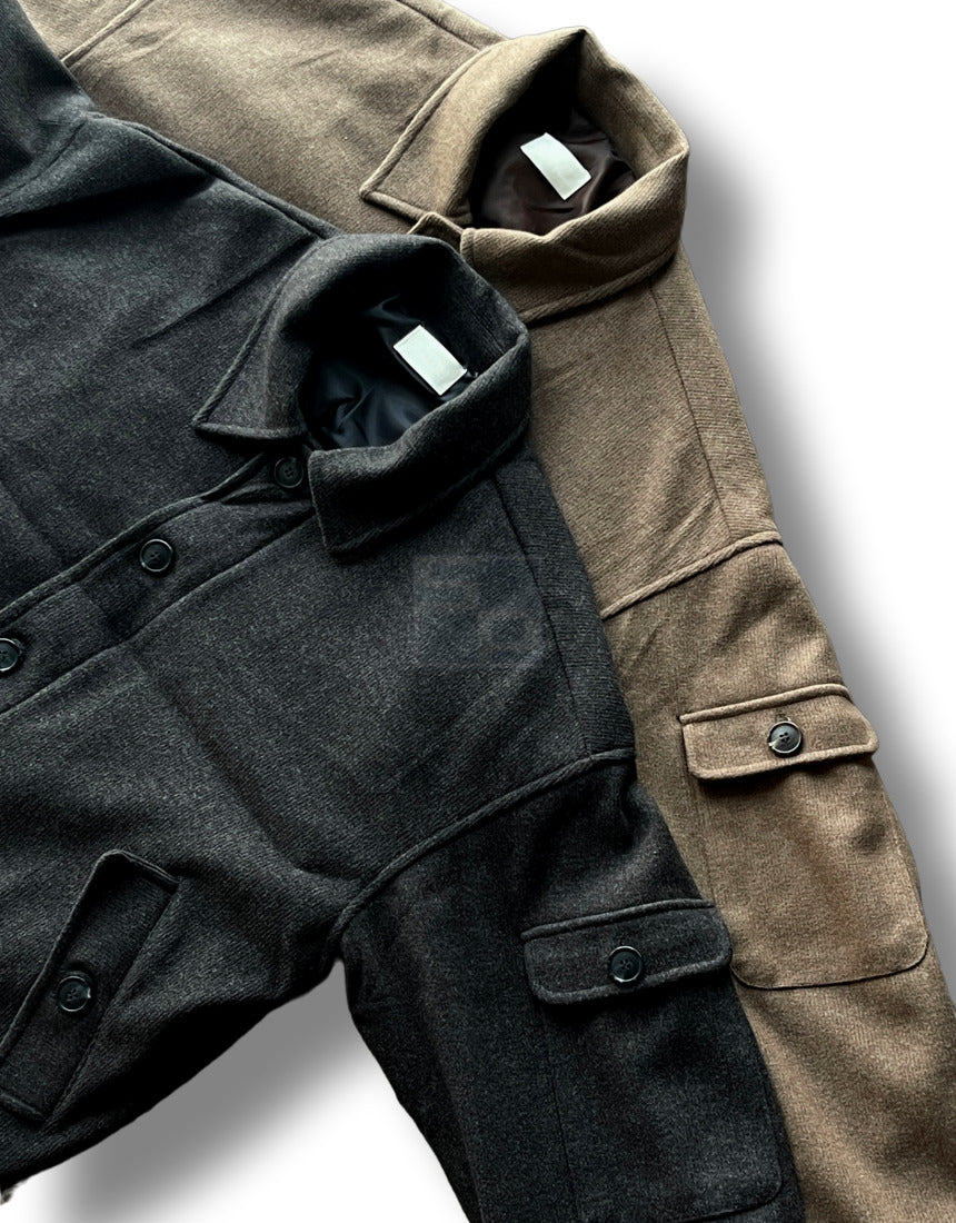Sakariba Overfit Blouson Jacket Brown