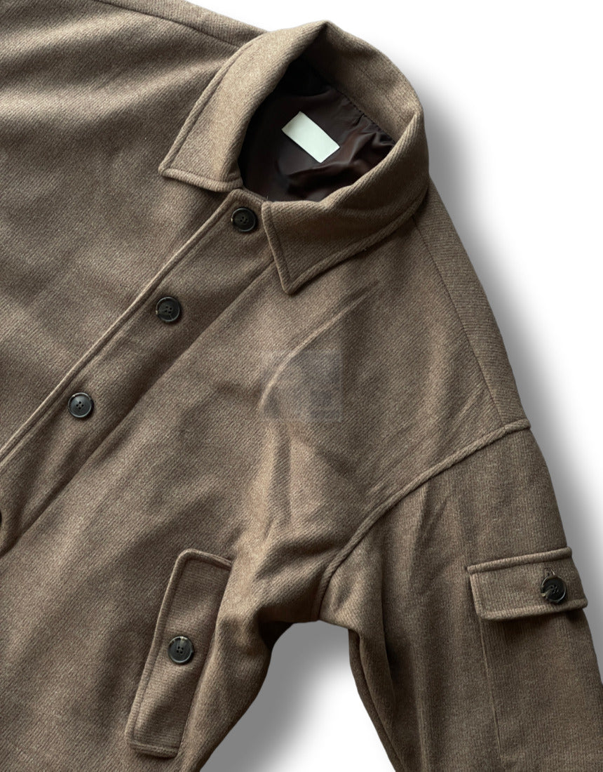 Sakariba Overfit Blouson Jacket Brown
