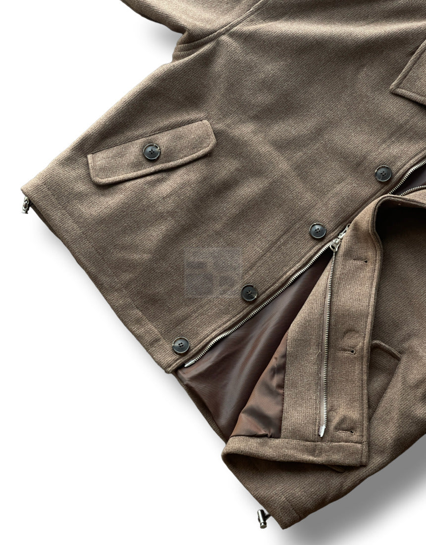 Sakariba Overfit Blouson Jacket Brown