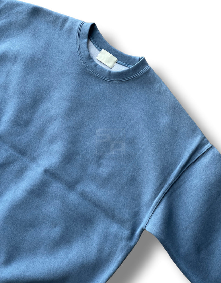 Overfit Pullover MTM White melange