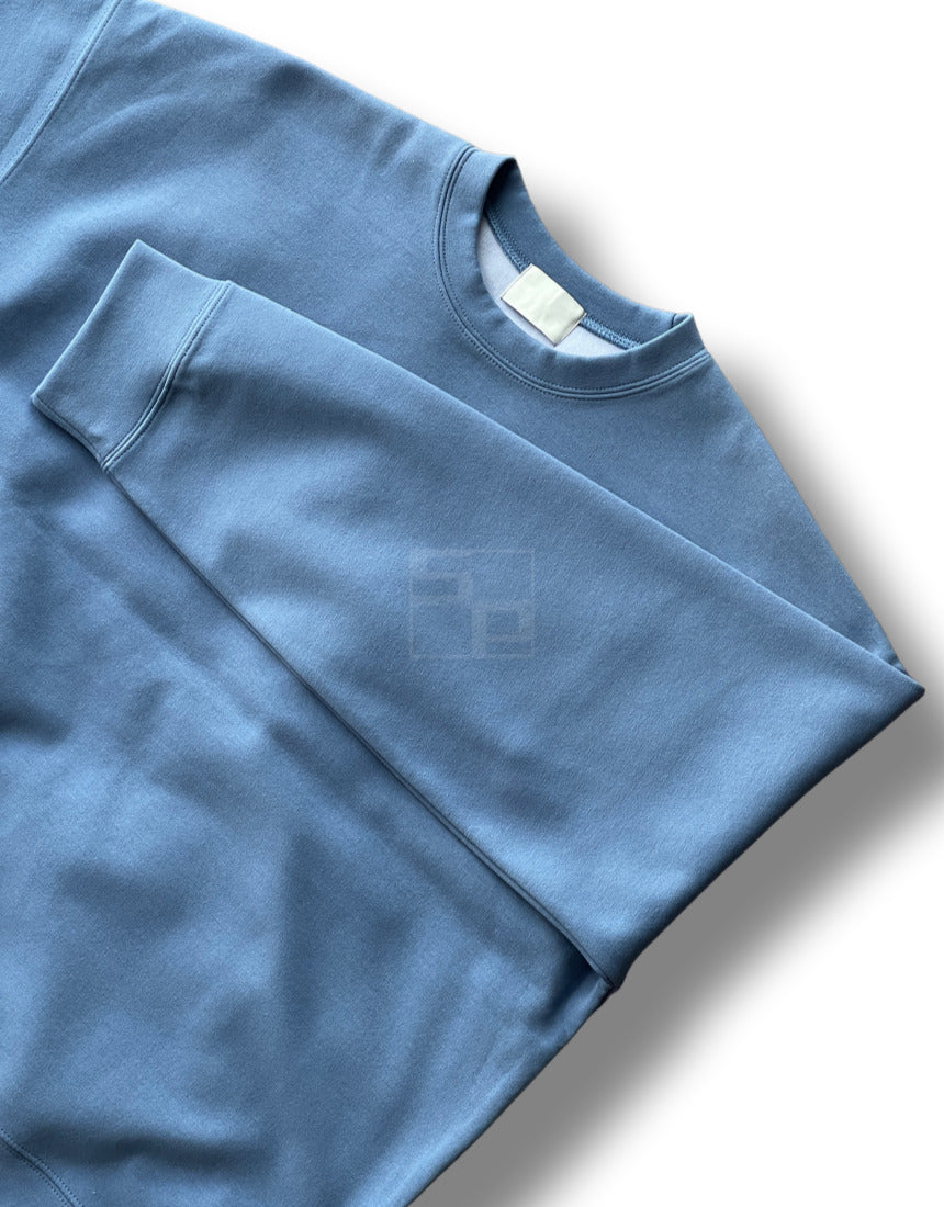 Overfit Pullover MTM White melange