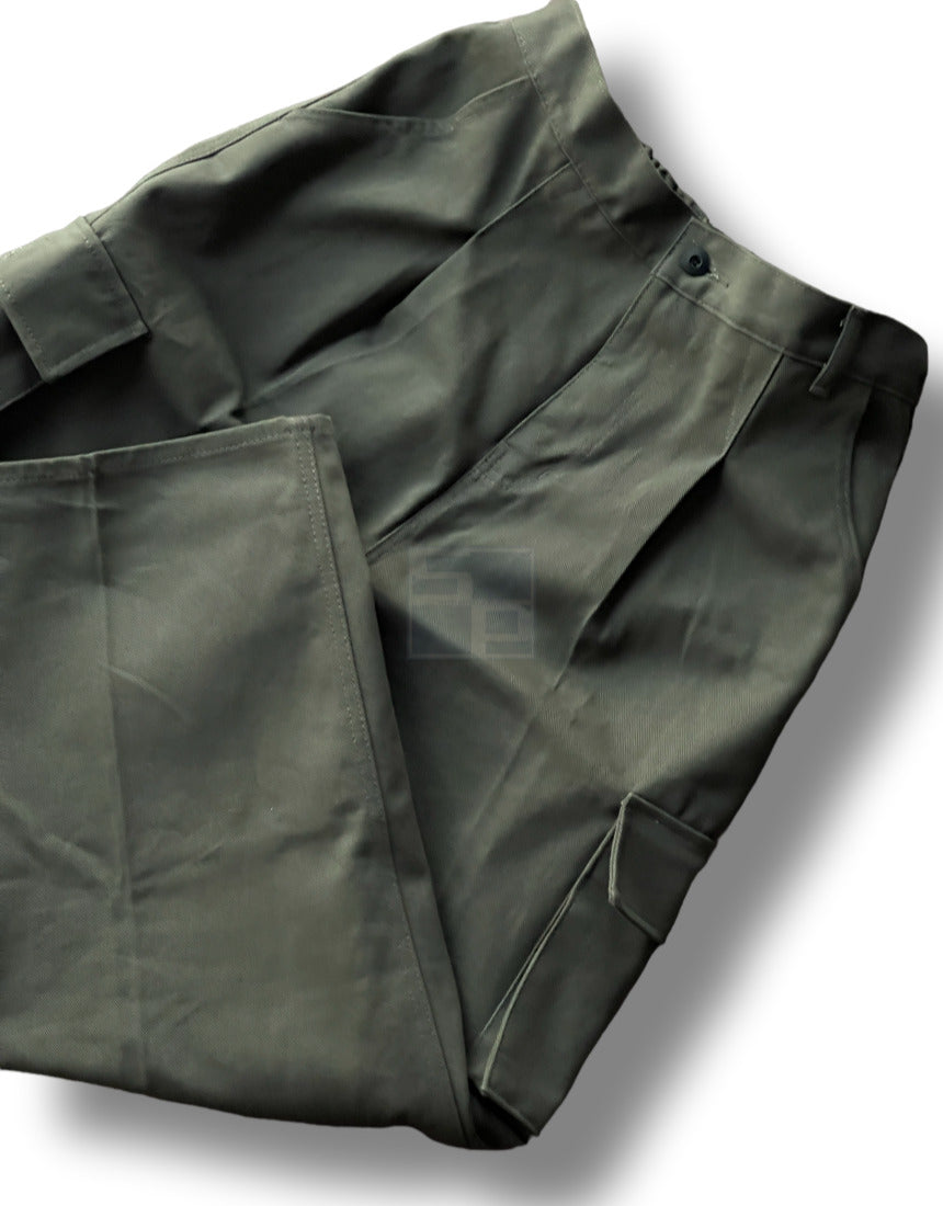 Nonfaded Row Cotton Wide Cargo Pants Charcoal