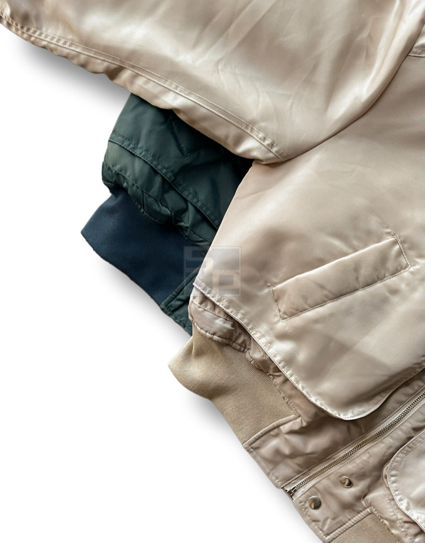 MA-1 Crop Flight Jacket 6oz Beige