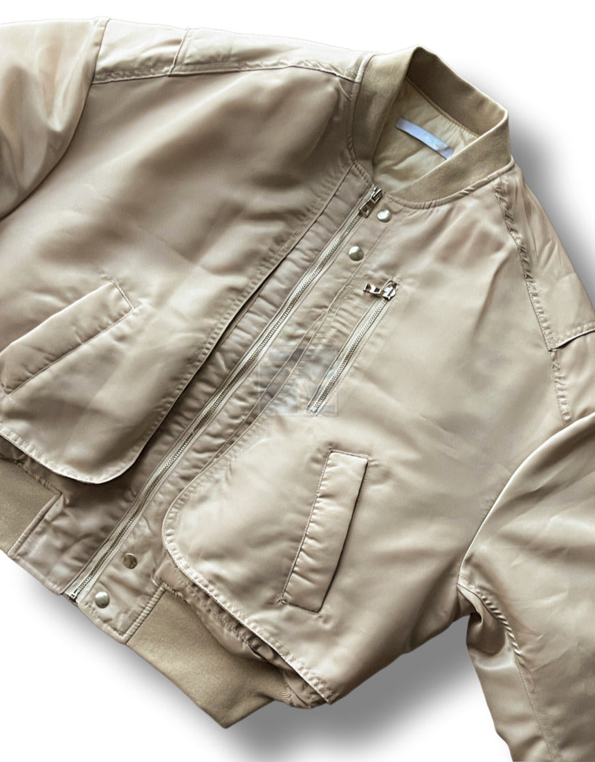 MA-1 Crop Flight Jacket 6oz Beige