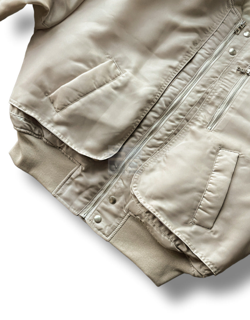 MA-1 Crop Flight Jacket 6oz Beige