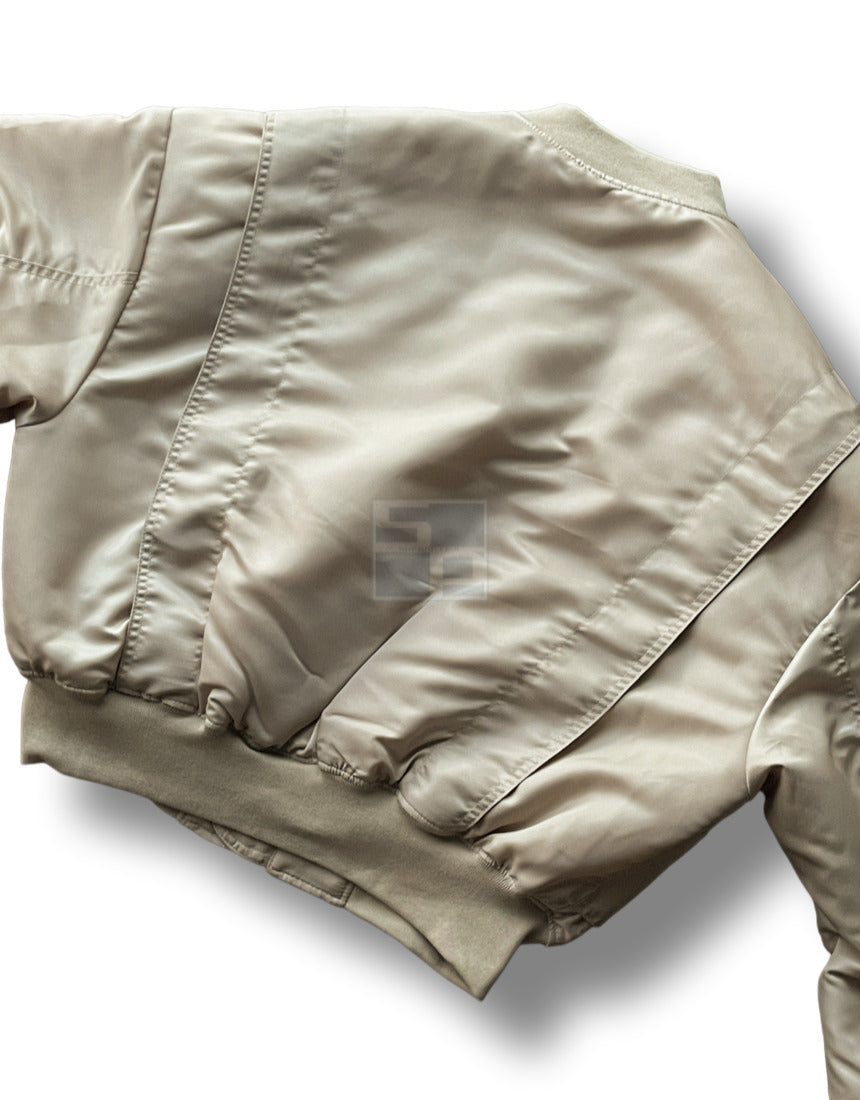 MA-1 Crop Flight Jacket 6oz Beige