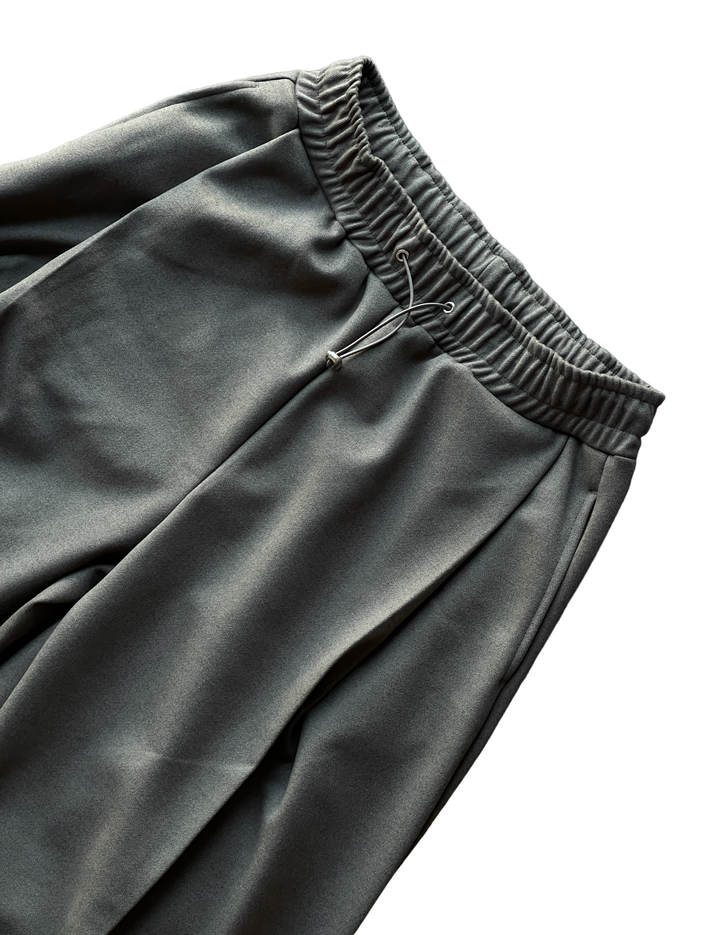 Woven Fleece Onetuck Wide Pants Khaki brown