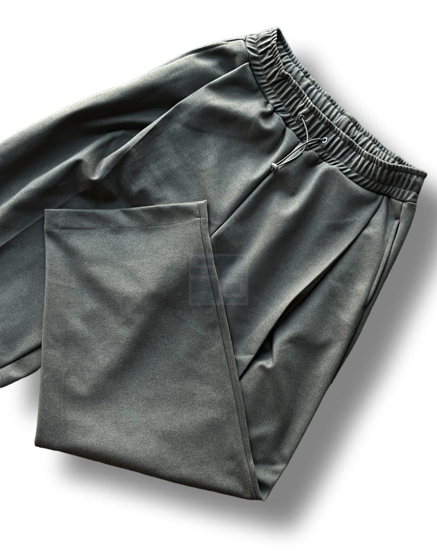 Woven Fleece Onetuck Wide Pants Khaki brown