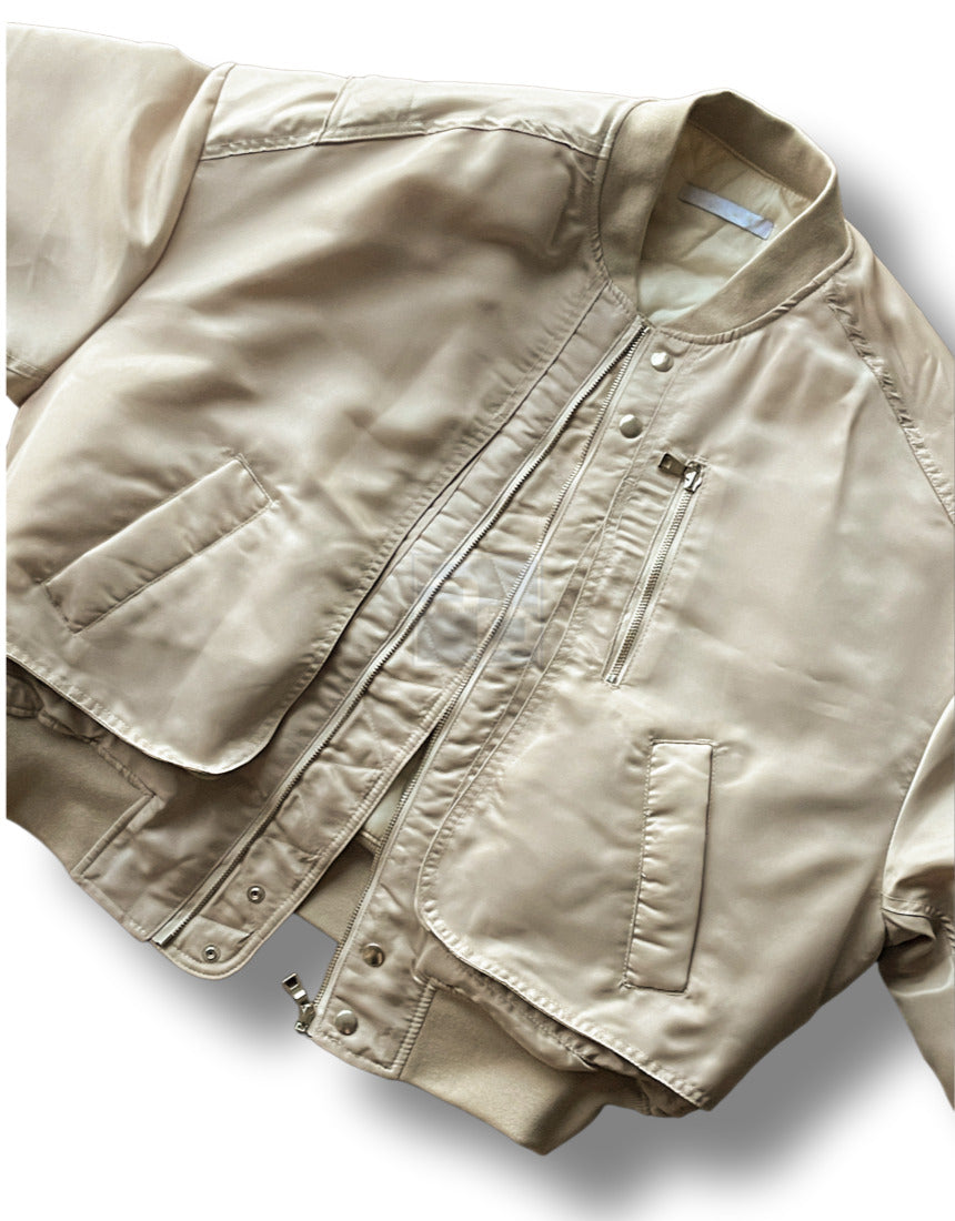 MA-1 Crop Flight Jacket 6oz Beige