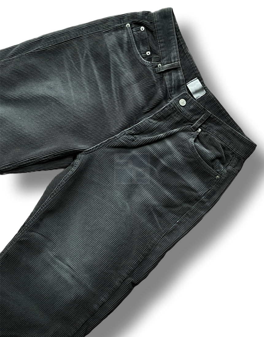 Embo Washing Wide Corduroy Pants Charcoal