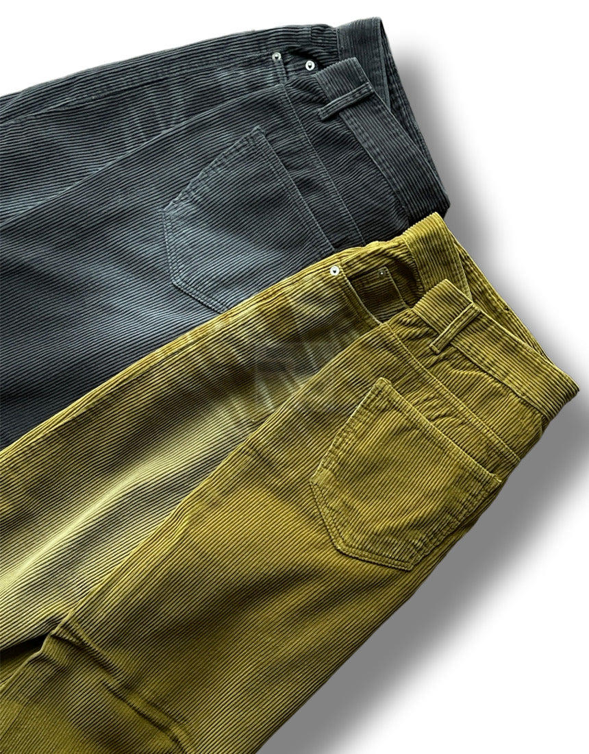 Embo Washing Wide Corduroy Pants Charcoal