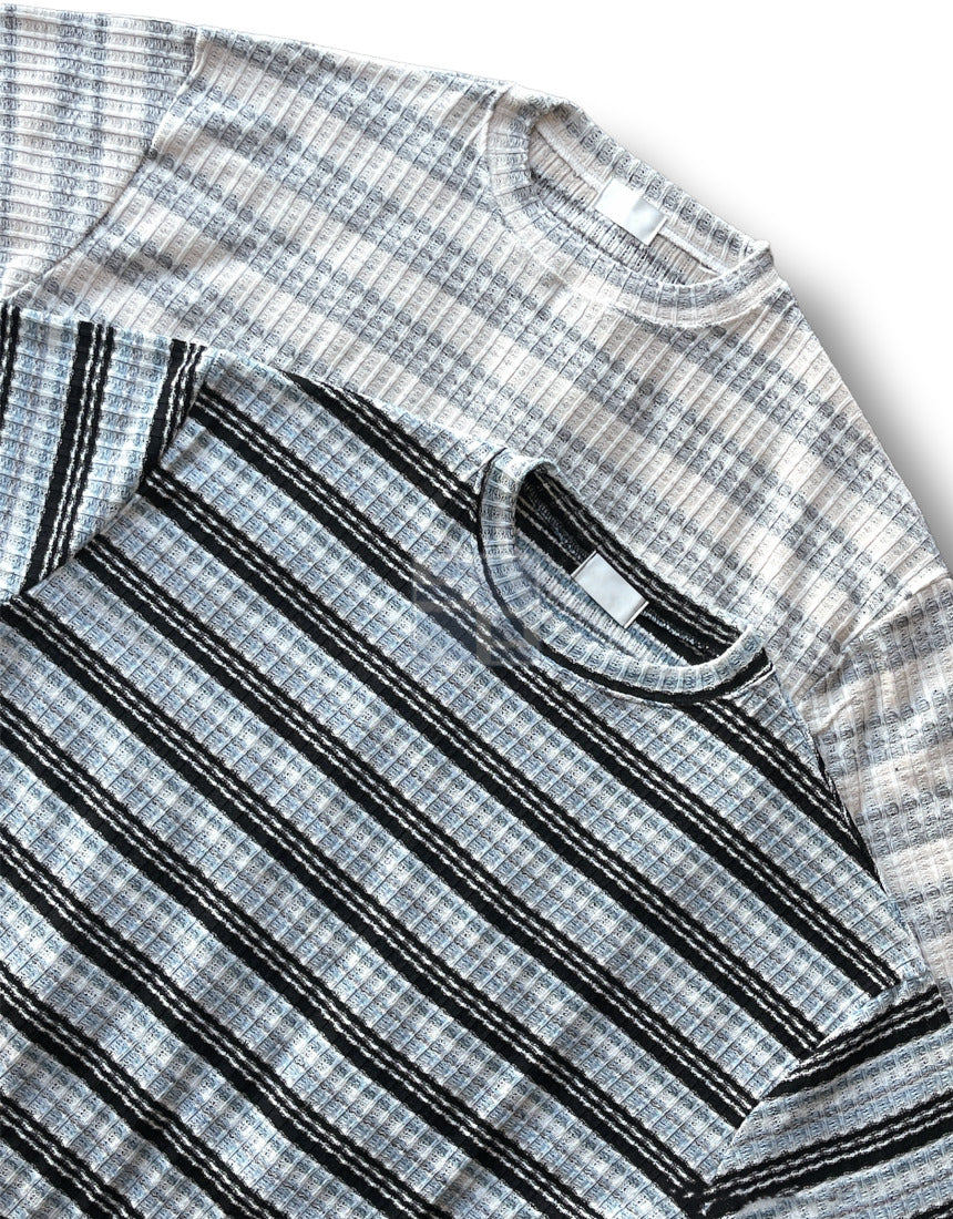Unique Stripe Knit Black