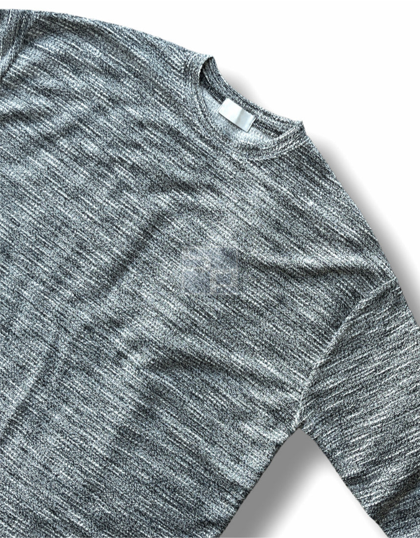 Rough Tweed Knit Black