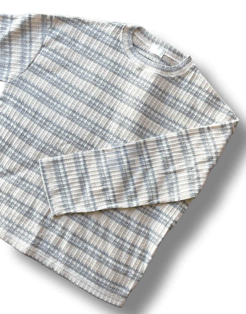 Unique Stripe Knit Grey