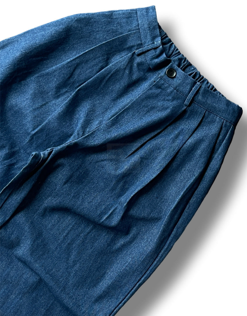Two Tuck Balloon Denim Pants (2color)