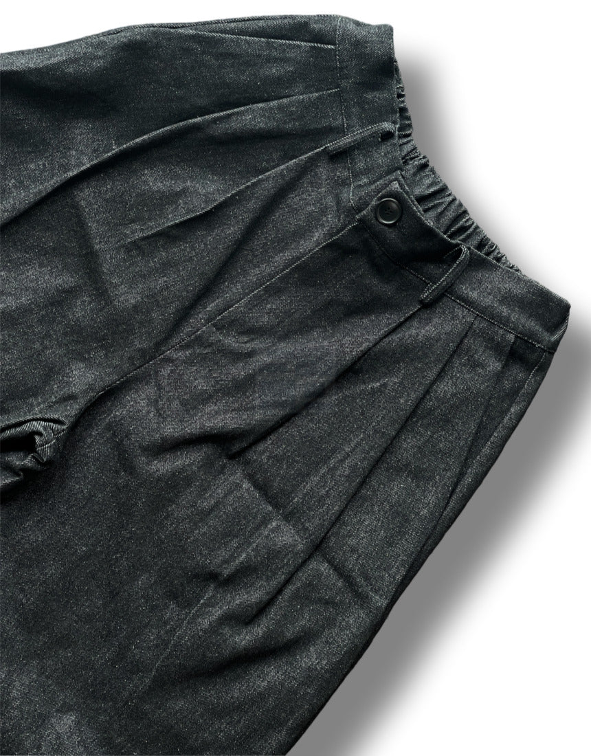 Two Tuck Balloon Denim Pants (2color)