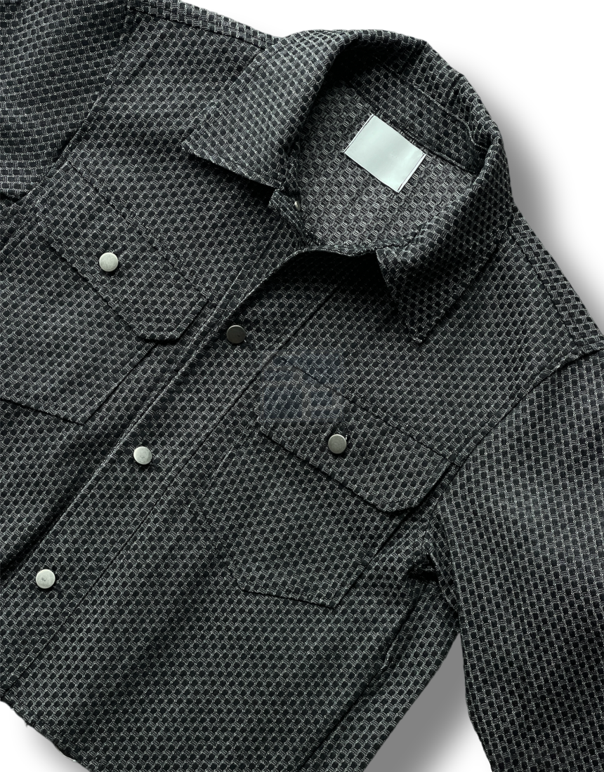 Crop Crop Denim Jacket Black