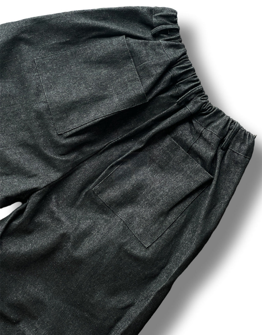 Two Tuck Balloon Denim Pants (2color)