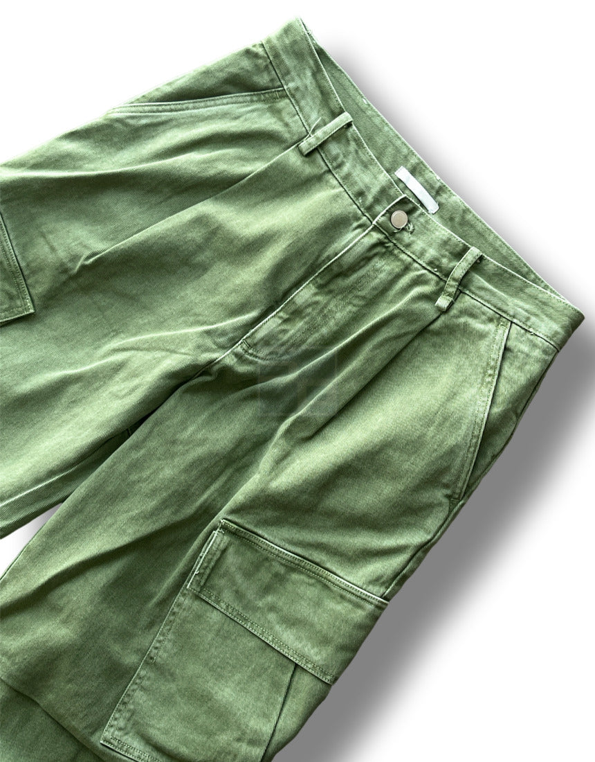 Dyeing Wide Cargo Pants (4color)