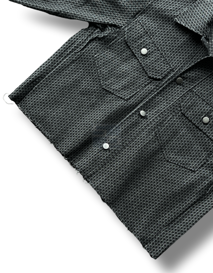 Crop Crop Denim Jacket Black
