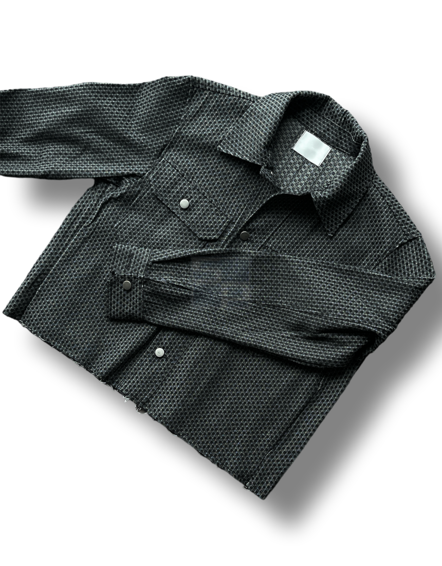 Crop Crop Denim Jacket Black