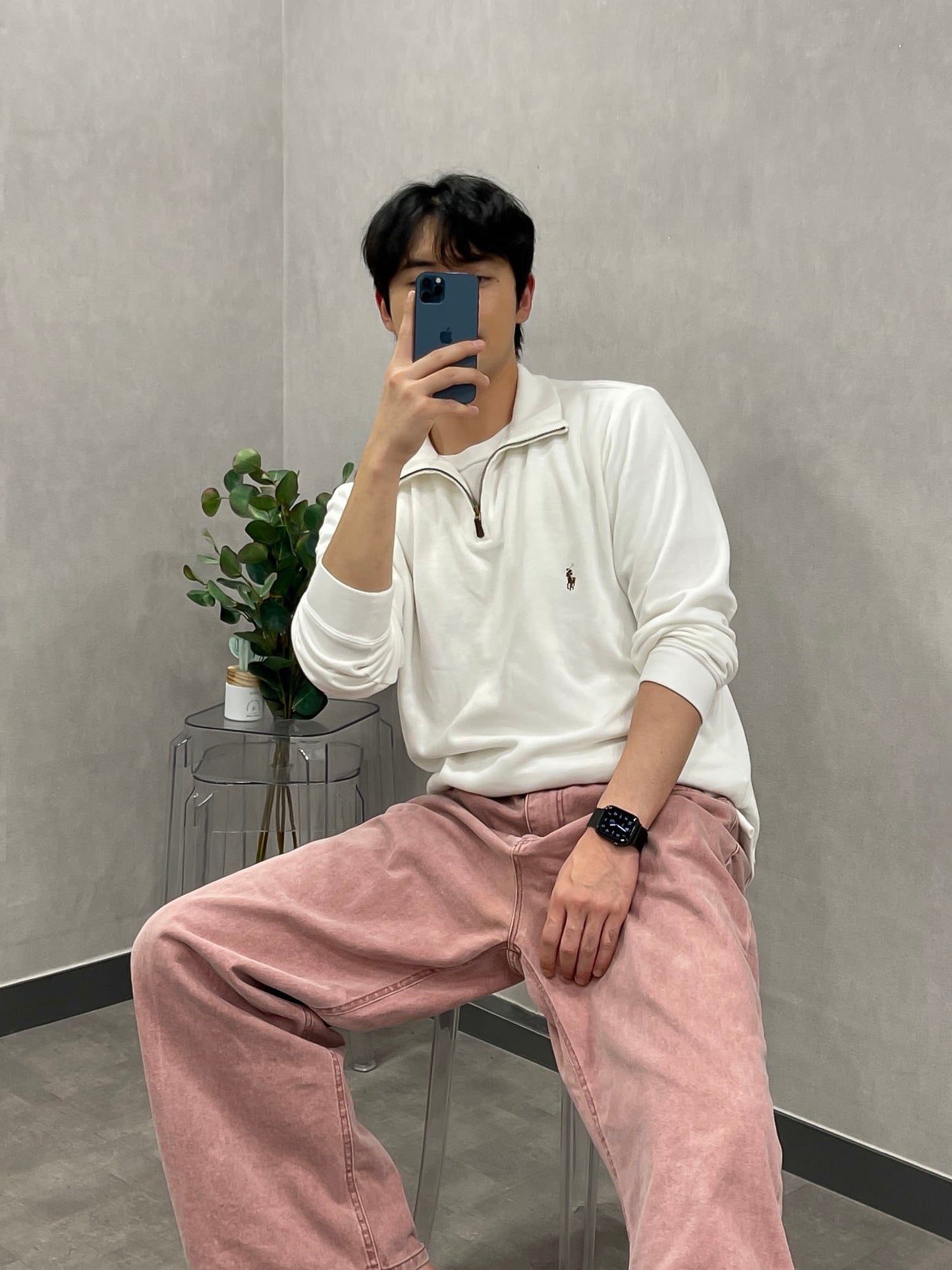 폴로랄프로렌 이스테이트립 반집업니트 (5color)