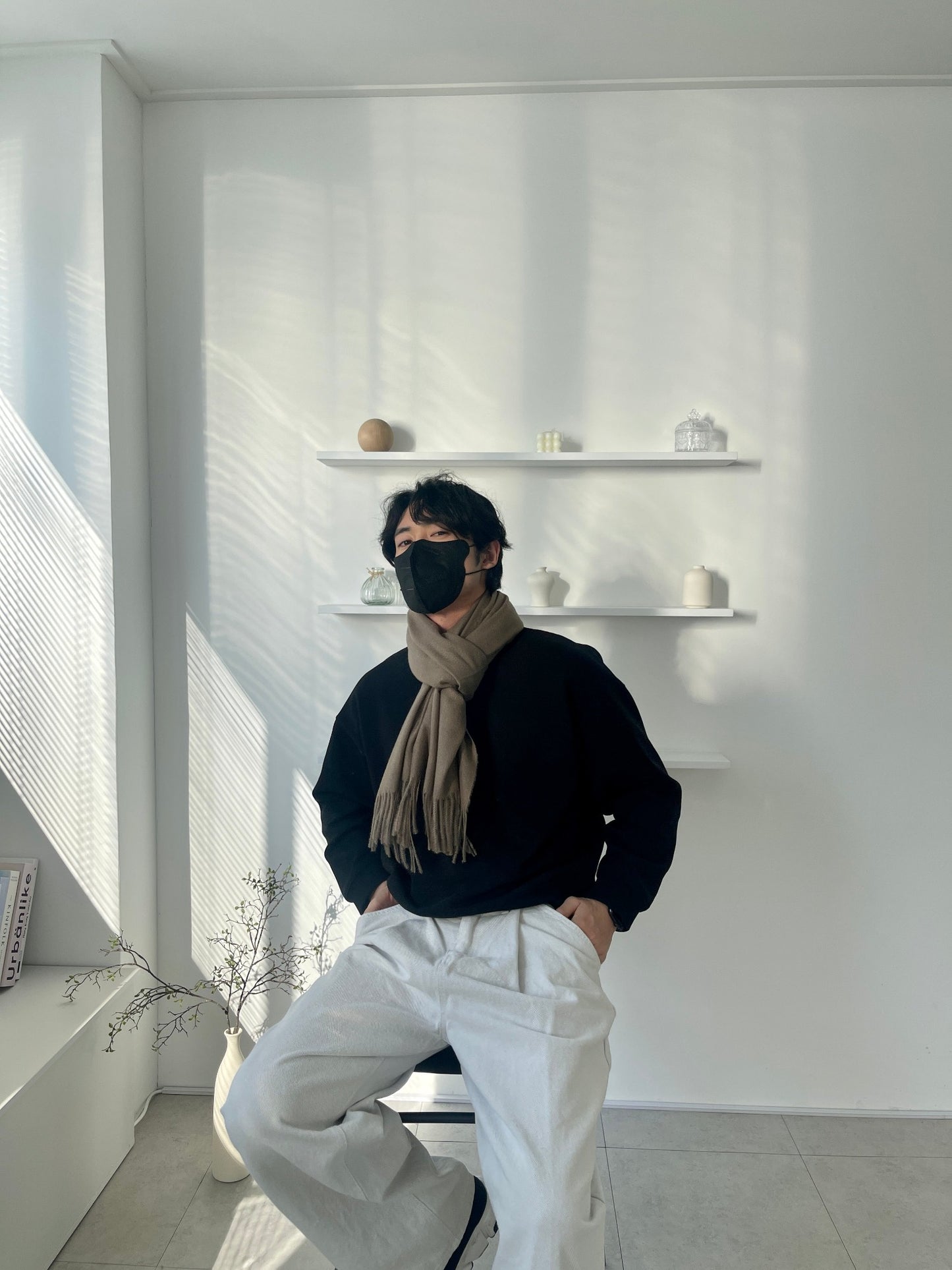 Wool Fringe Muffler (5color)