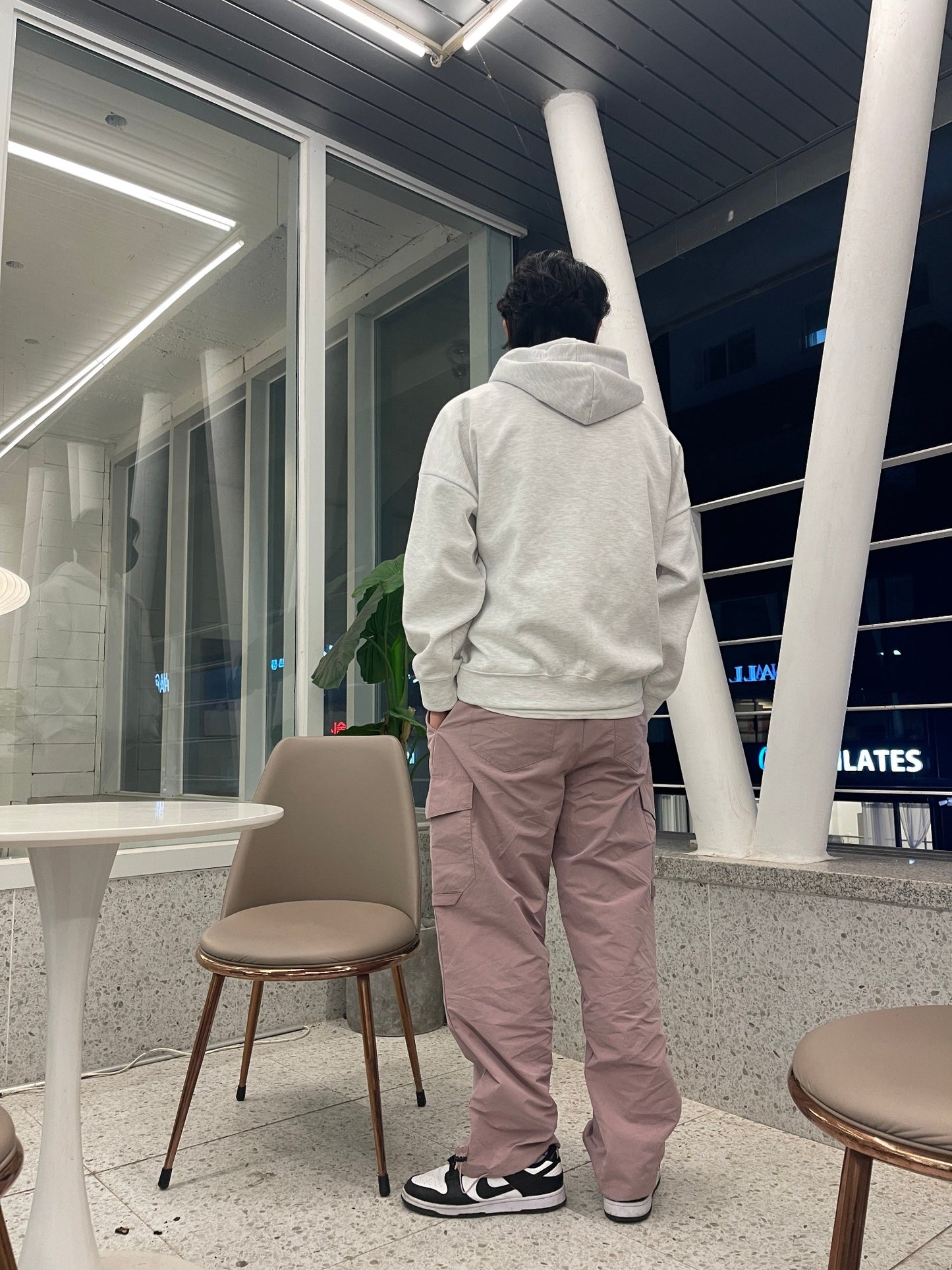 Wide Cargo Jogger Pants Indie pink