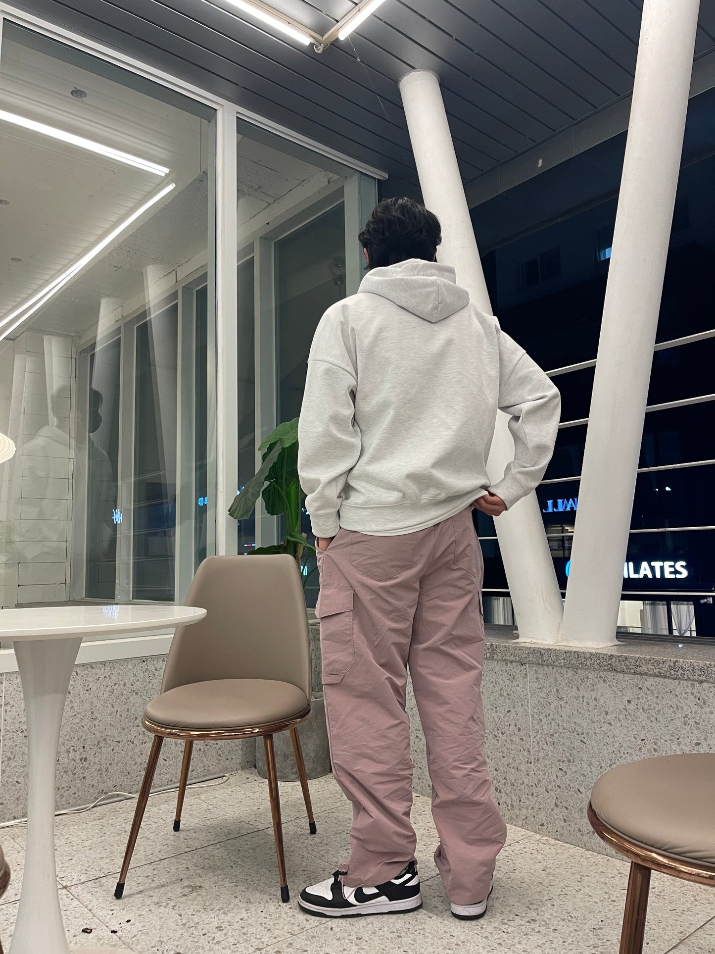 Wide Cargo Jogger Pants Indie pink
