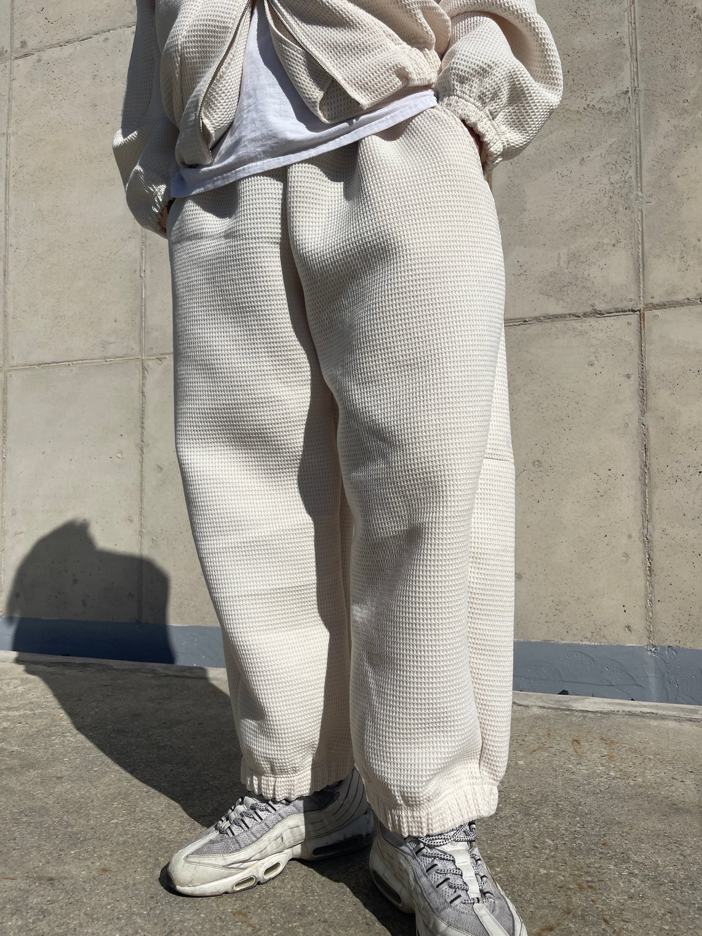 Balloon Woolen Pants White ivory