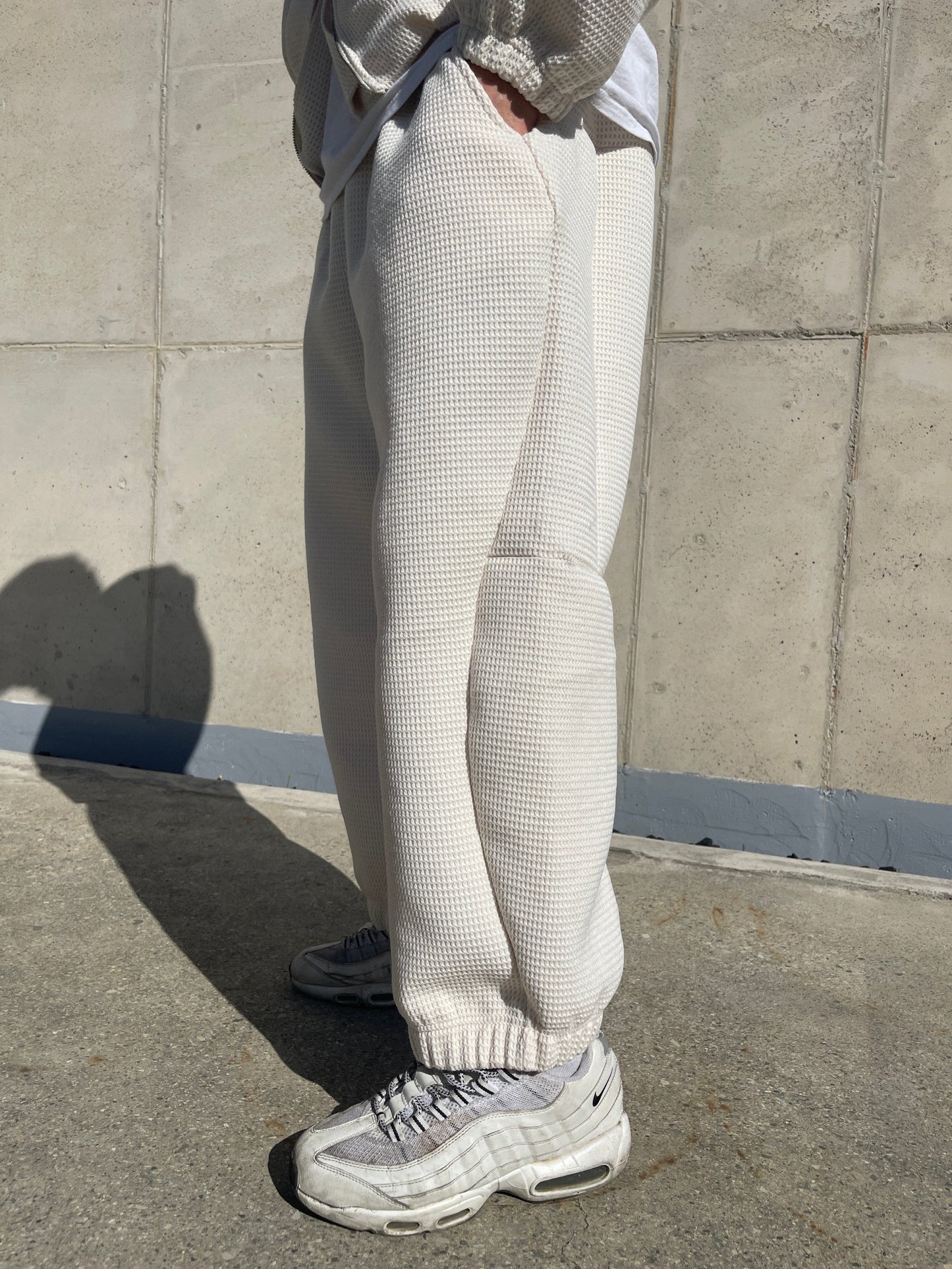 Balloon Woolen Pants White ivory