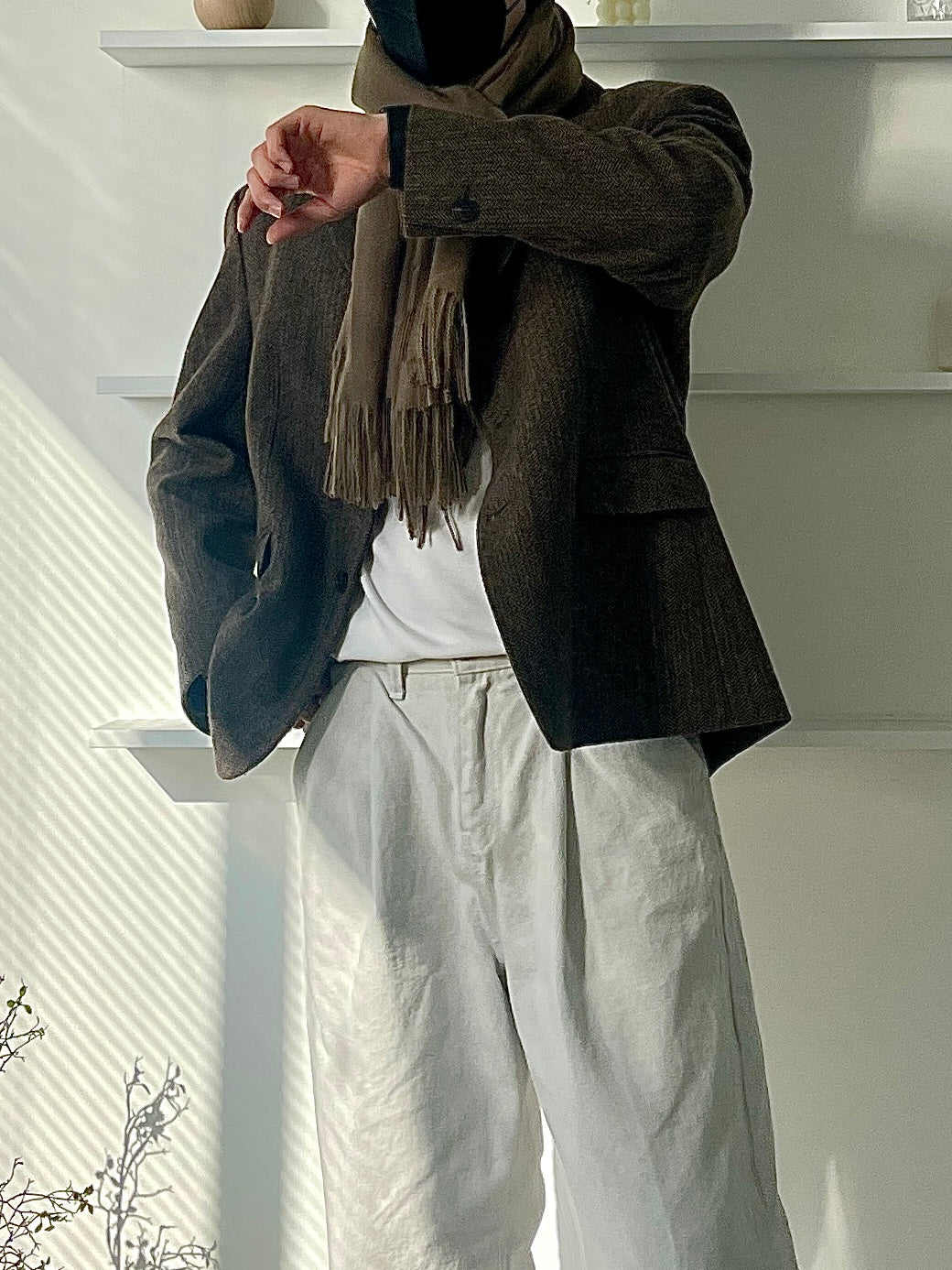 Wool Fringe Muffler (5color)