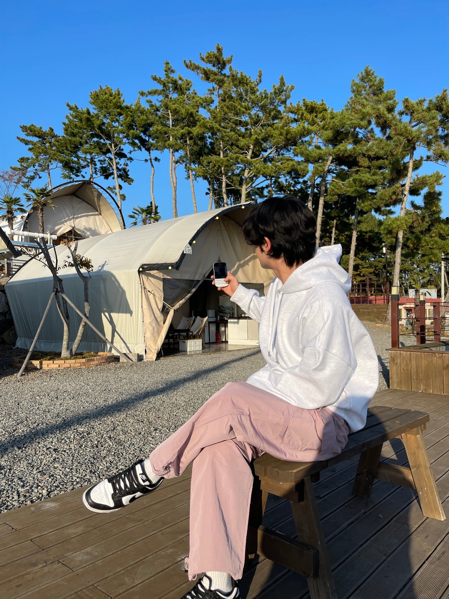 Wide Cargo Jogger Pants Indie pink