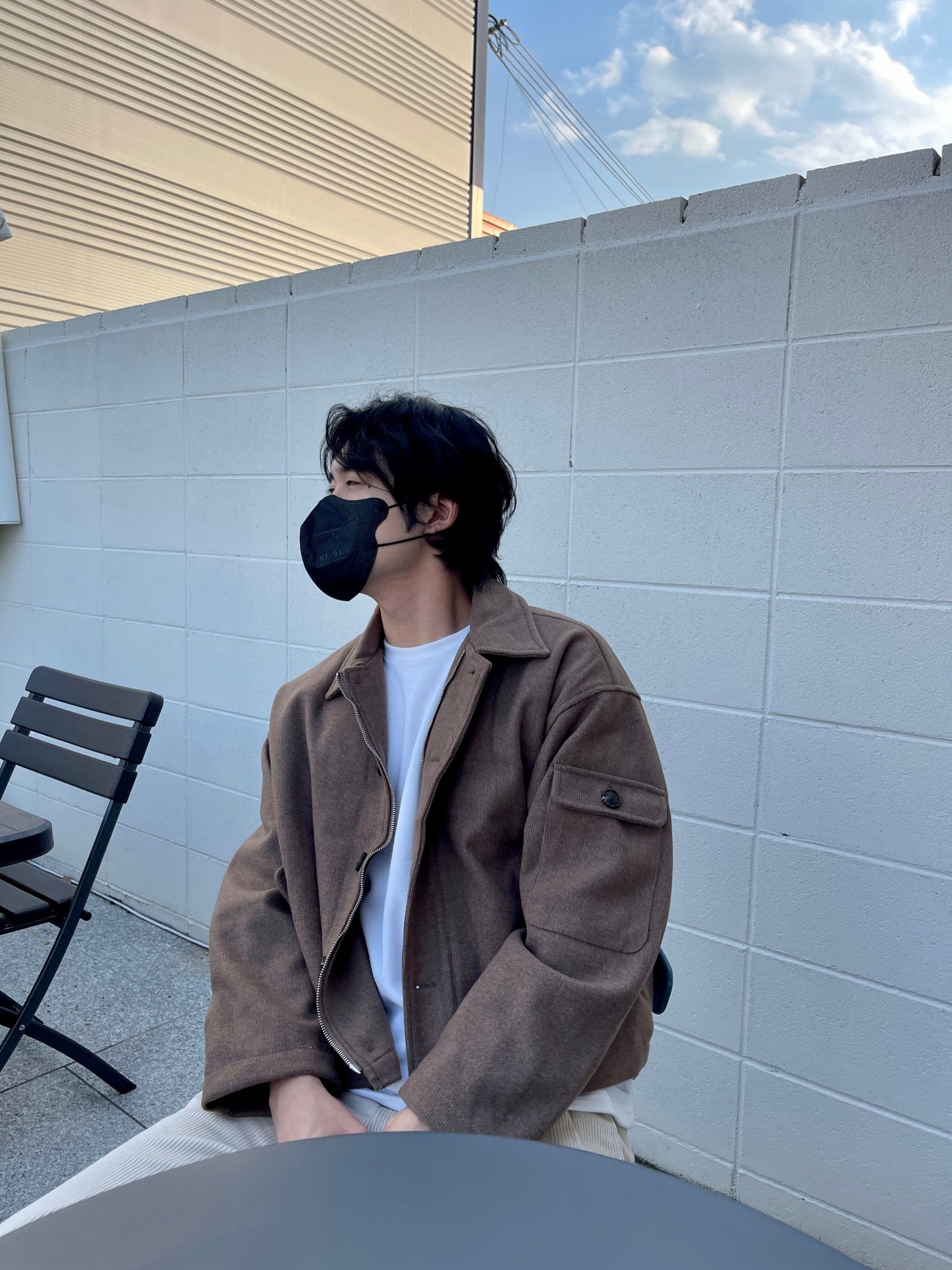 Sakariba Overfit Blouson Jacket Brown