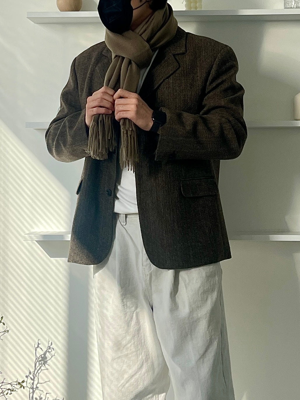 Wool Fringe Muffler (5color)