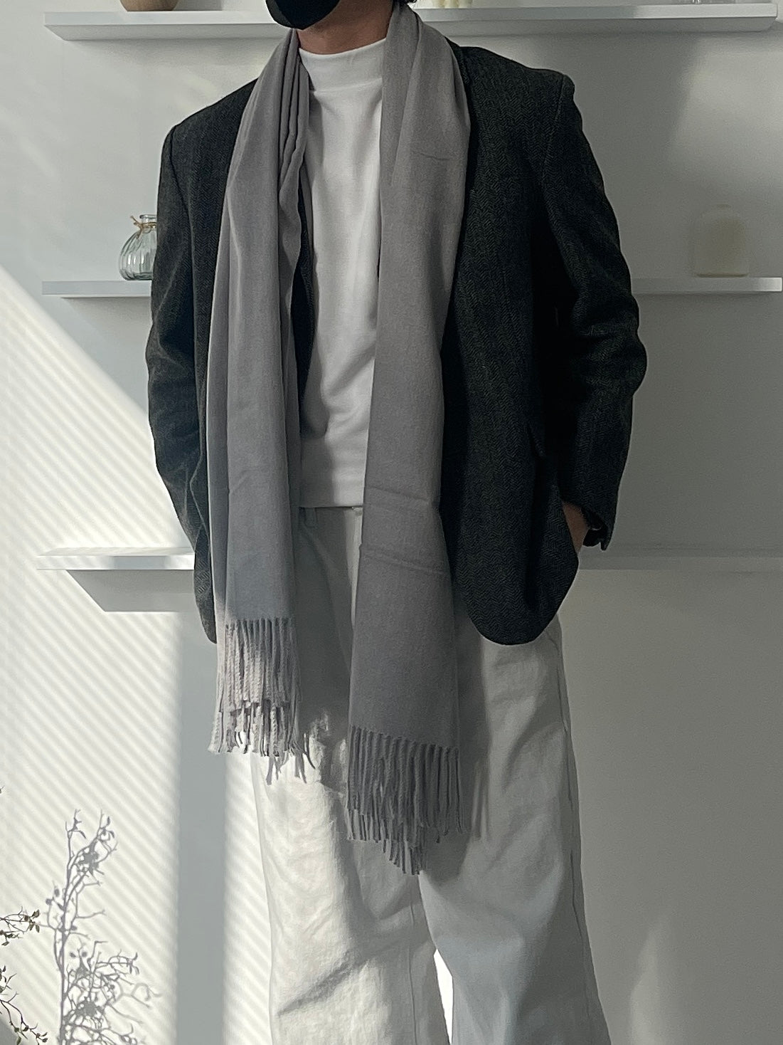 Wool Fringe Muffler (5color)
