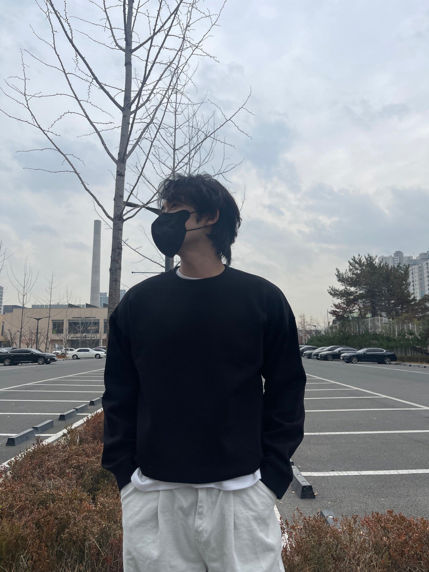 Overfit Pullover MTM Black