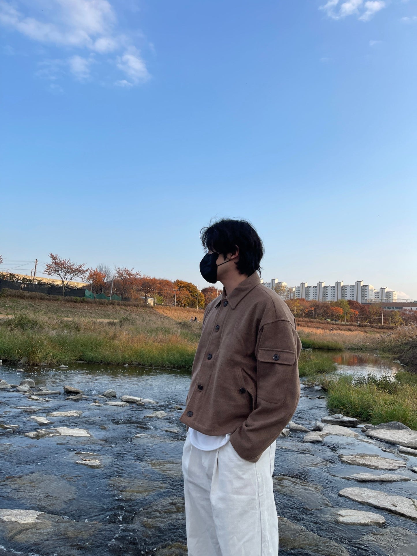 Sakariba Overfit Blouson Jacket Brown