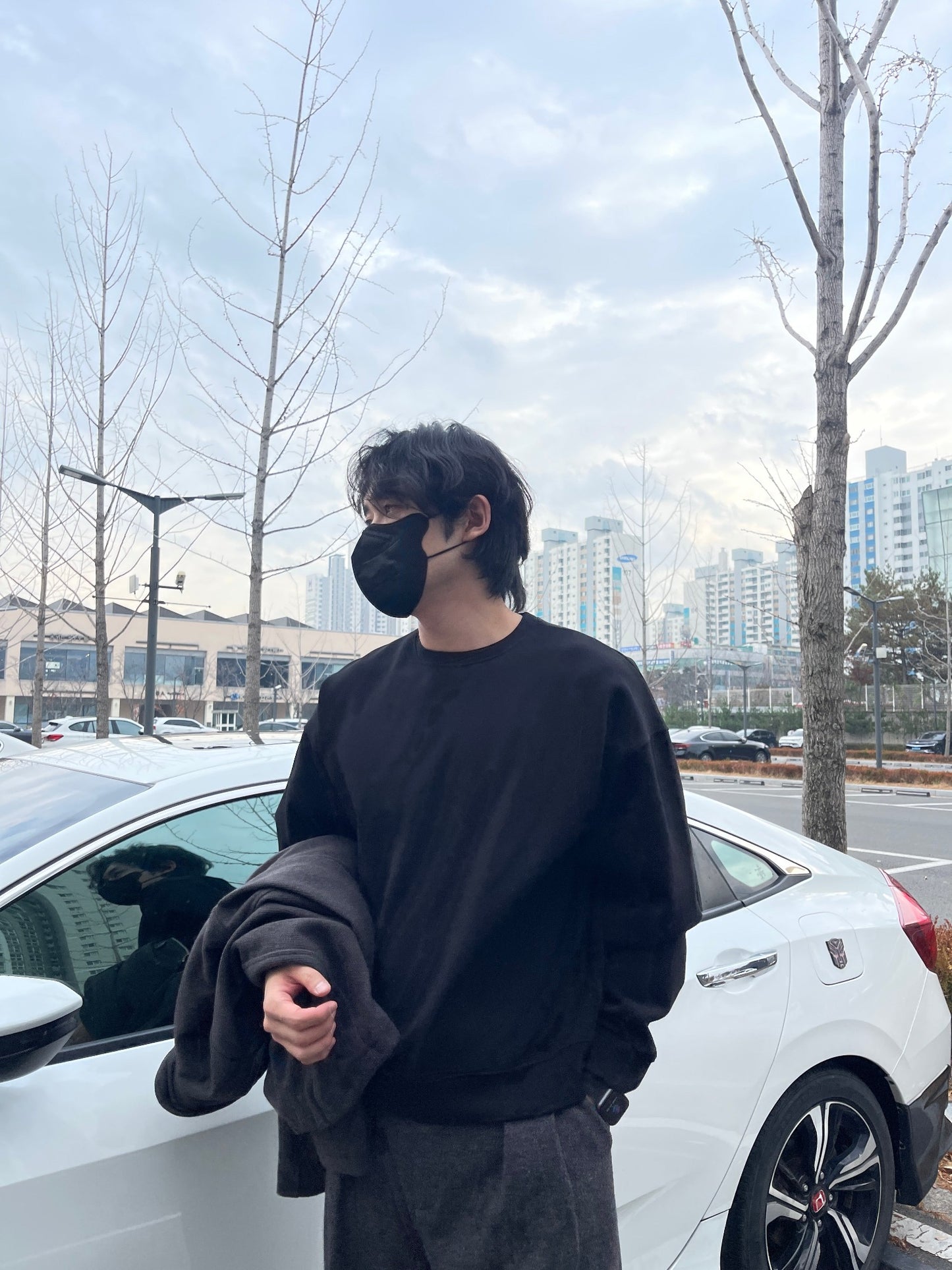 Overfit Pullover MTM Black
